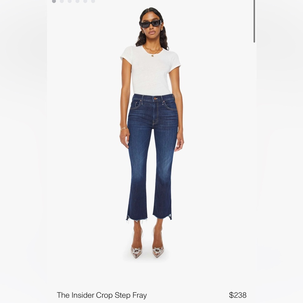 MOTHER INSIDER CROP STEP FRAY